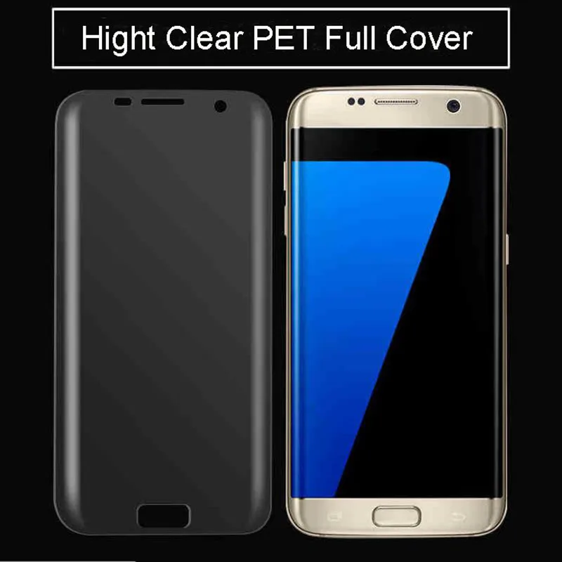100 шт полное покрытие прозрачная защитная пленка из ТПУ для Galaxy S6 edge plus S7 Note7 S8