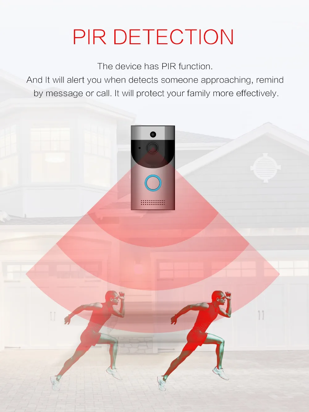 Инфракрасный ночное видение Wi Fi беспроводной безопасности Smart дверные звонки