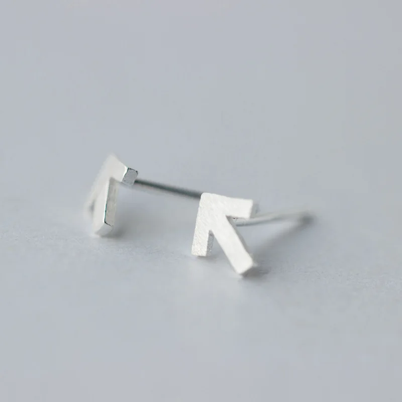 Женские серьги гвоздики из серебра 925 пробы|arrow stud earrings|stud earringsstud earrings for women |