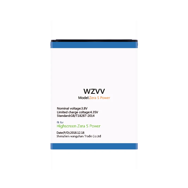 Wzvv 4500 mAh Замена литий ионная батарея для Highscreen Zera S power Аккумуляторы мобильных
