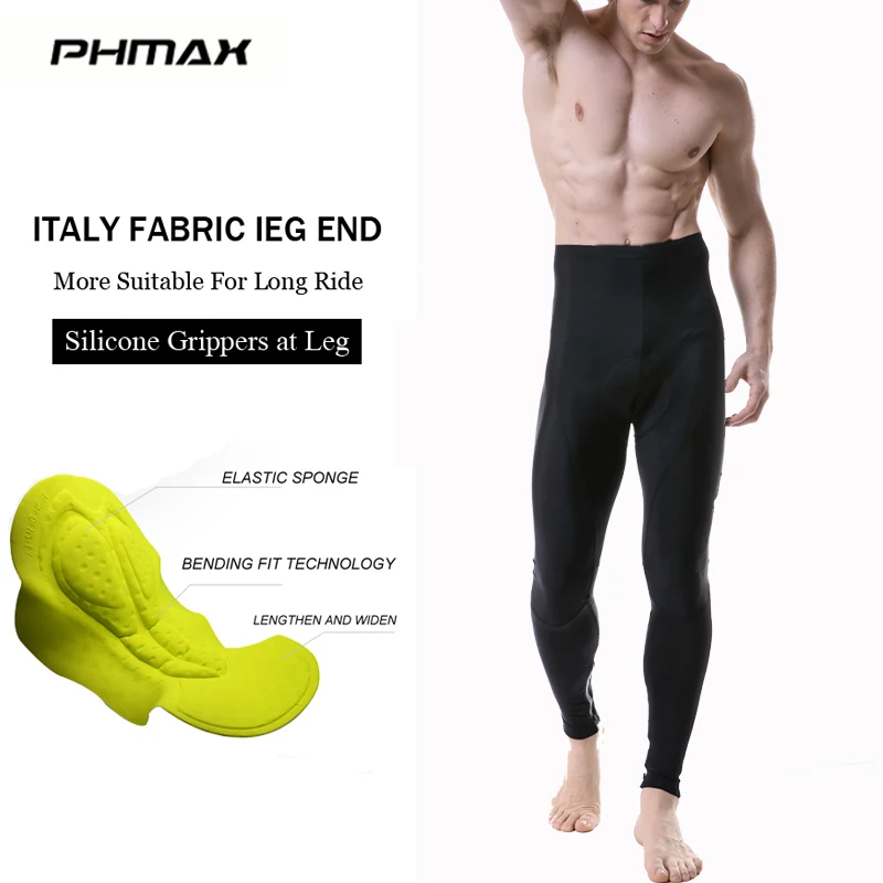 Cycling Pants PHMAX для мужчин's велосипедные штаны MTB Длинные велосипедные мотобрюки 5D гель мягкий Велосипедный спорт брюки для девочек обувь с дышащей сеткой MTB дорожный велосипед - Цвет: Cycling Pants