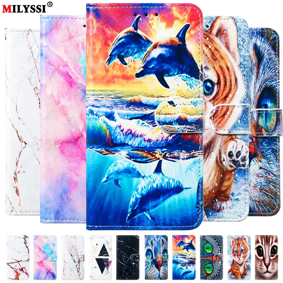 Кожаный чехол-книжка для Samsung Galaxy S10 E S9 S8 A10 A20 A30 A40 A50 A70 M10 M20 M30 A6 A7 J4 J6 2018 Plus Note 10 |