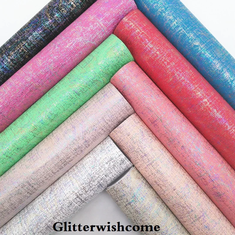 Glitterwishcome 21X29 см A4 размер винил для бантов Переливающаяся кожа Fabirc искусственная кожа листы для бантов, GM201A