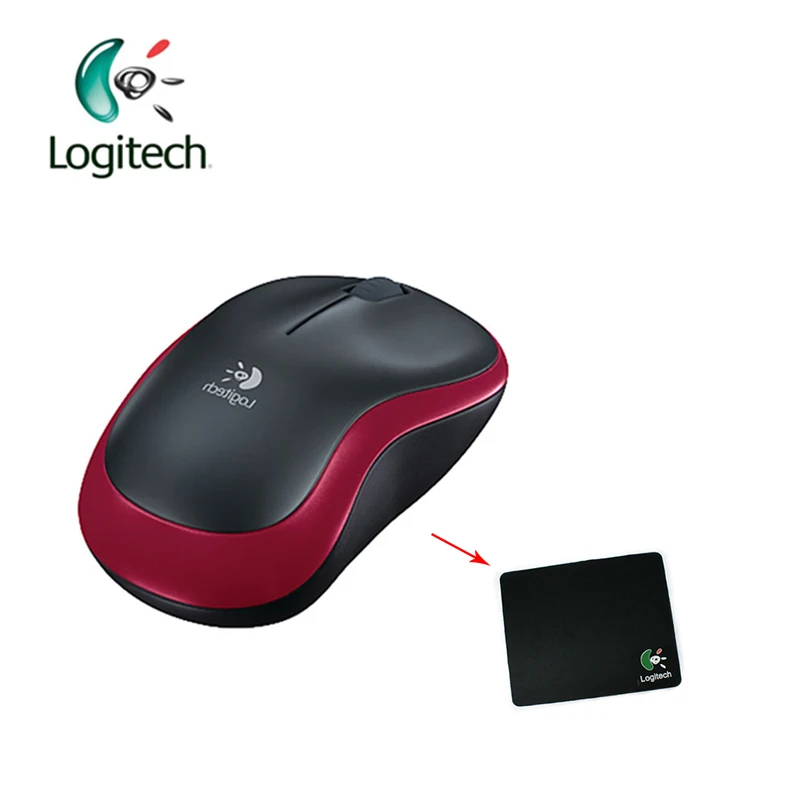Беспроводная мышь Logitech M186 беспроводная эргономичная 2 4 ГГц 1000 точек/дюйм две руки
