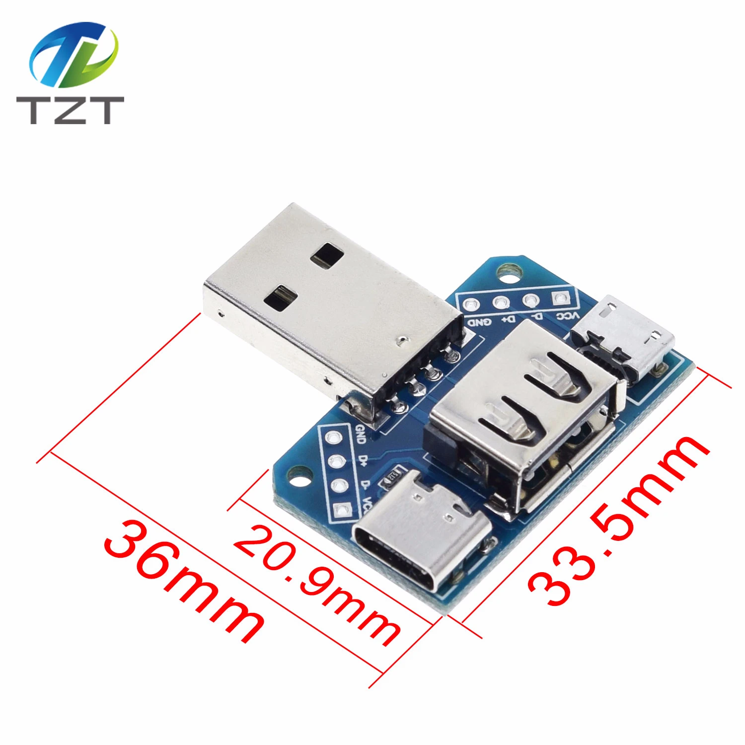 USB коммутатор Мужской Разъем к Тип c микро муфтовый стыковочный 2 54 4P передачи