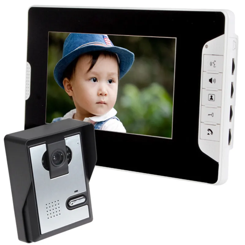 

7 inch video door phone intercom system Night camera video doorbell doorphone