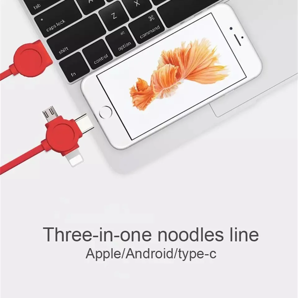 NOHON 3 в 1 зарядное устройство с интерфейсом Lightning Кабель 8 Pin для iPhone X 7 8 Plus XS Micro usb type C для Xiaomi 5 samsung кабель для зарядки передачи данных 1 м