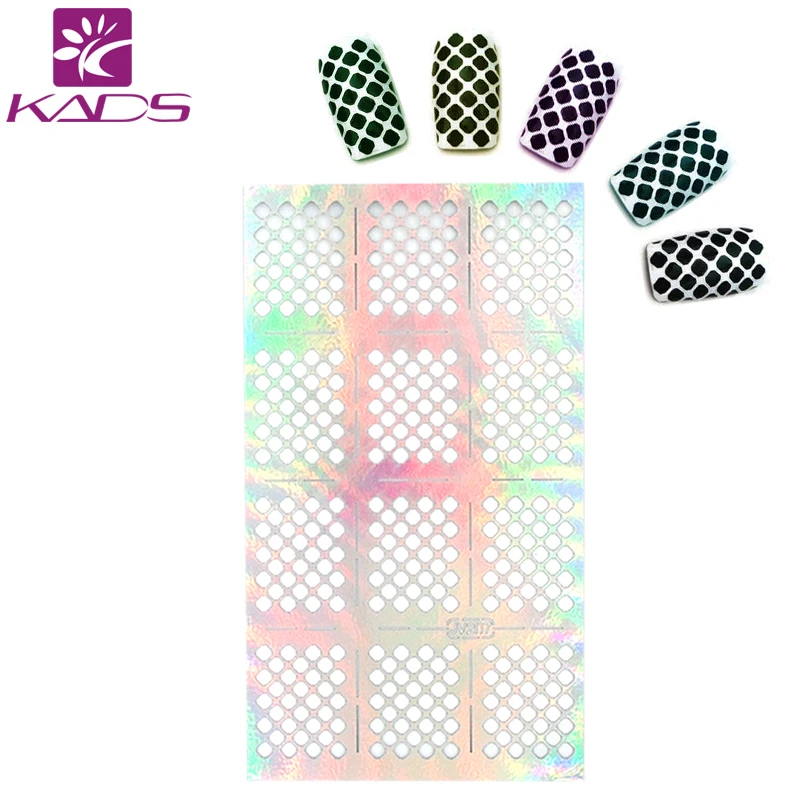KADS Hot Fashion Round Corner Square Shaped Nail Water Stickers Nail Transfer Decals Manicure Decorations Nail Tools