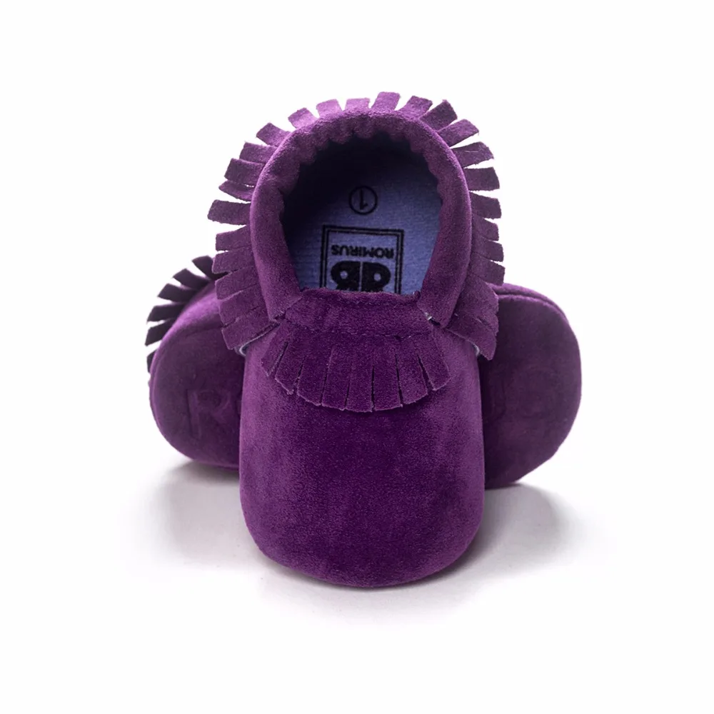 2017 детская обувь для малышей маленьких мальчиков Мягкие Мокасины с бахромой