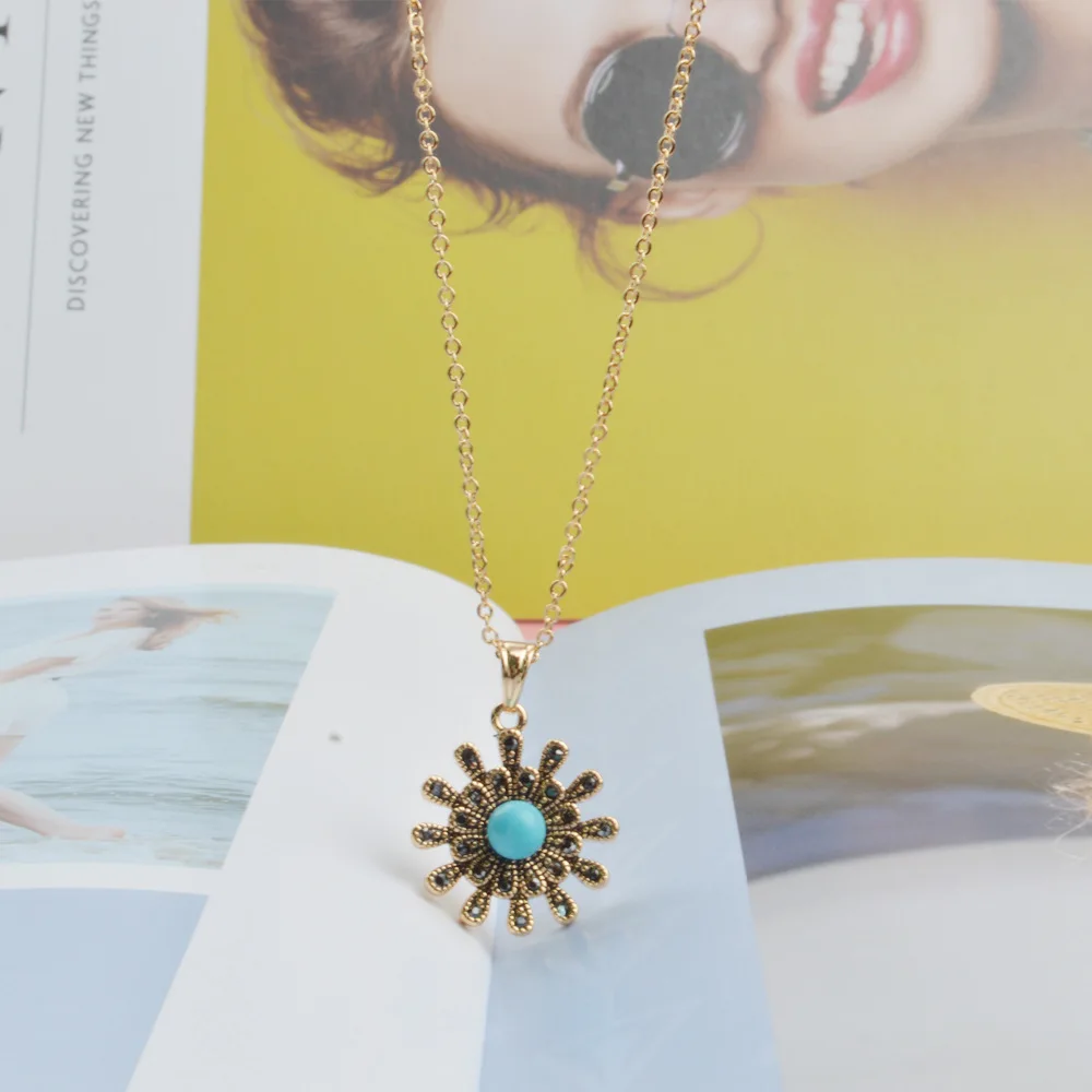 Для женщин Ювелирные наборы Цепочки и ожерелья s серьги Винтаж Богемия Стиль