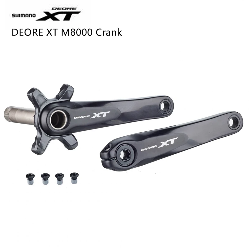 SHIMANO DEORE XT M8000 Crank 170 мм 175 одиночный 11 скоростей Комплект болтов|11 speed crankset|chainring bolt