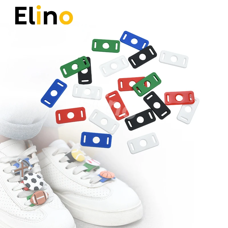 Elino, 50 шт./лот, подвески из ПВХ на шнурках с пряжкой, подарки для детей и девочек, милые украшения для шнурков