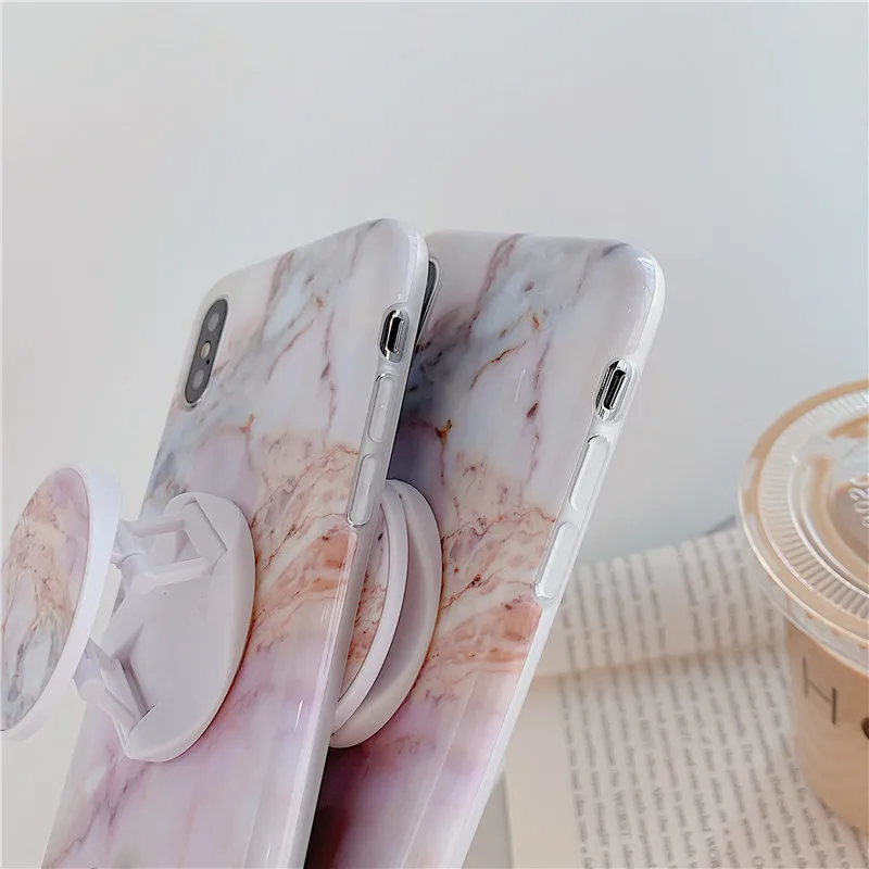 FLYKYLIN мраморный чехол карамельного цвета для iphone XS Max X XR 6 S 7 8 Plus задняя крышка на