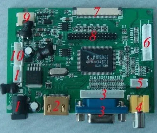 Комплект платы контроллера драйвера HDMI + 2AV VGA LCD 10 1 дюйма LP101WX1 SLN2 1280*800 плата ЖК