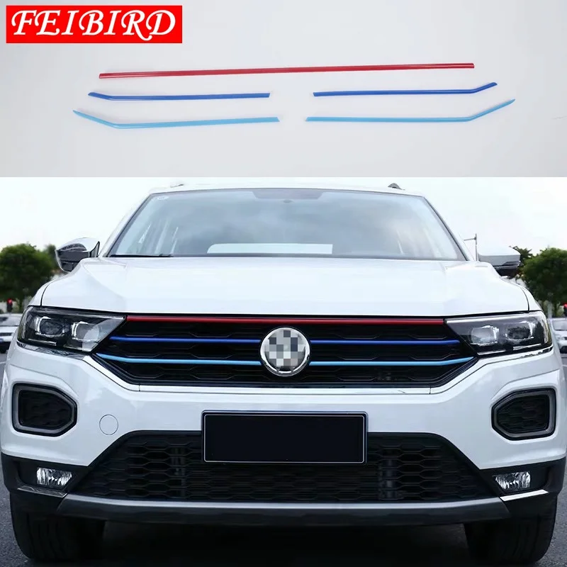 Автомобильный аксессуар для Volkswagen T-Roc T Roc 2018 2019 2020 передняя решетка Центральная