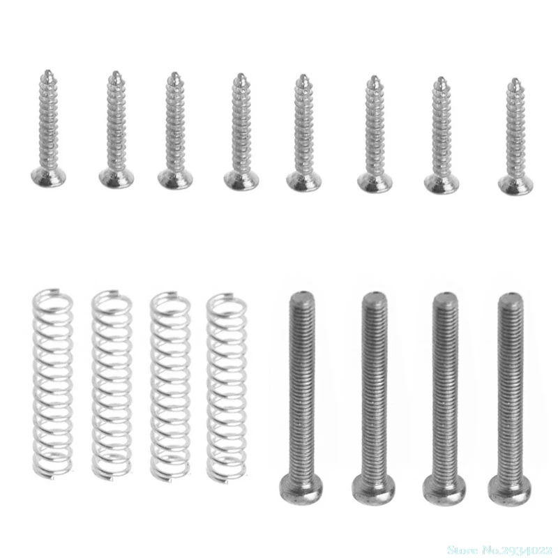 

1Set Humbucker Pickup Screws Springs Kit Ring Surround Mounting Guitar Parts