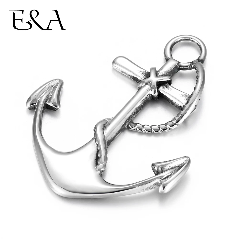 Нержавеющая сталь якорь крюк Подвески зеркальная отделка DIY брелоки для