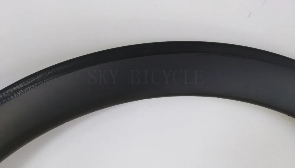 700C 50mm Clincher carbon bike rims 23mm or 25mm width UD 3K 12K Twill MATT glossy Road bicycle wheel Tubeless rim available | Спорт и