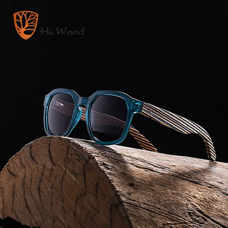 Мужские солнцезащитные очки HU WOOD 2018 с градиентными линзами мужские Wo деревянные