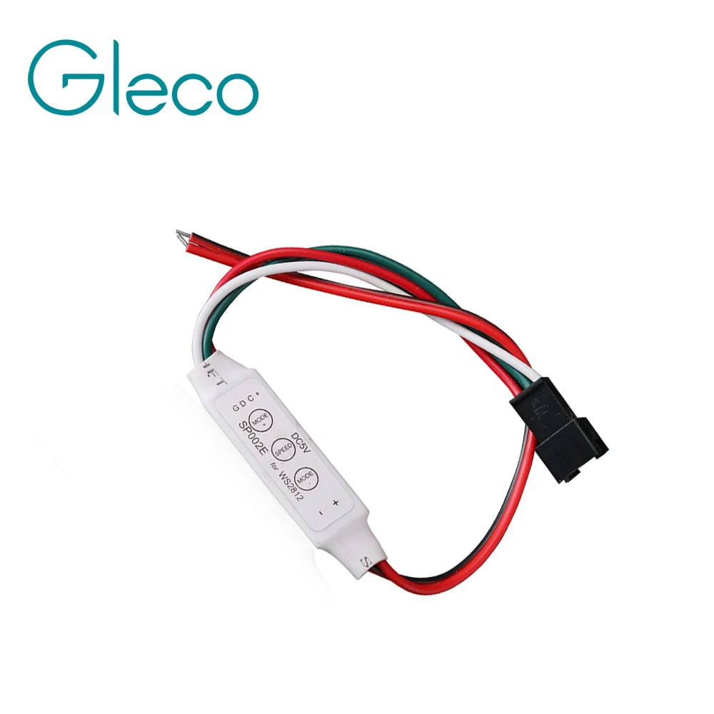 Светодиодный пиксельный контроллер DC5V Mini 3KEY WS2812 для IC pixel RGB led ленты 5050 SP002E|pixel