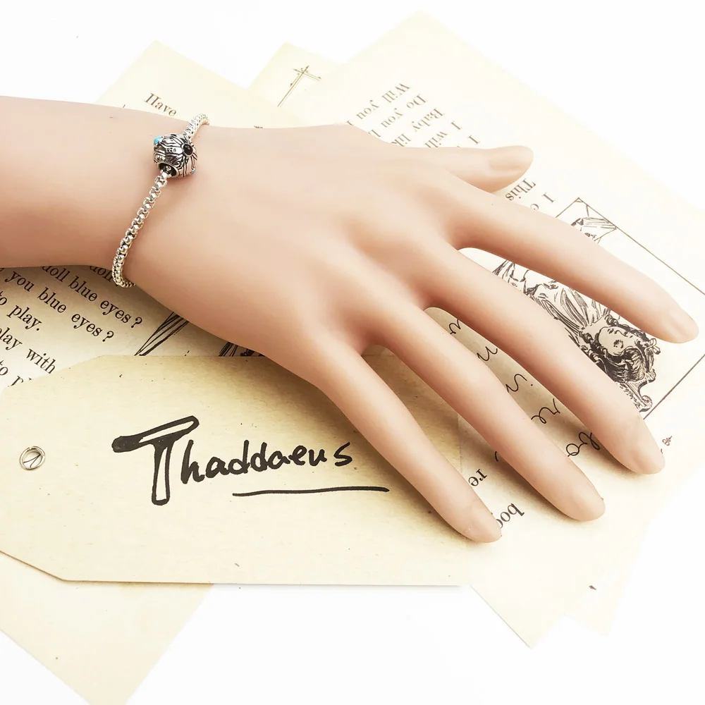 Бисером в этническом стиле серебряные бусины 925 пробы подходит браслет Европы