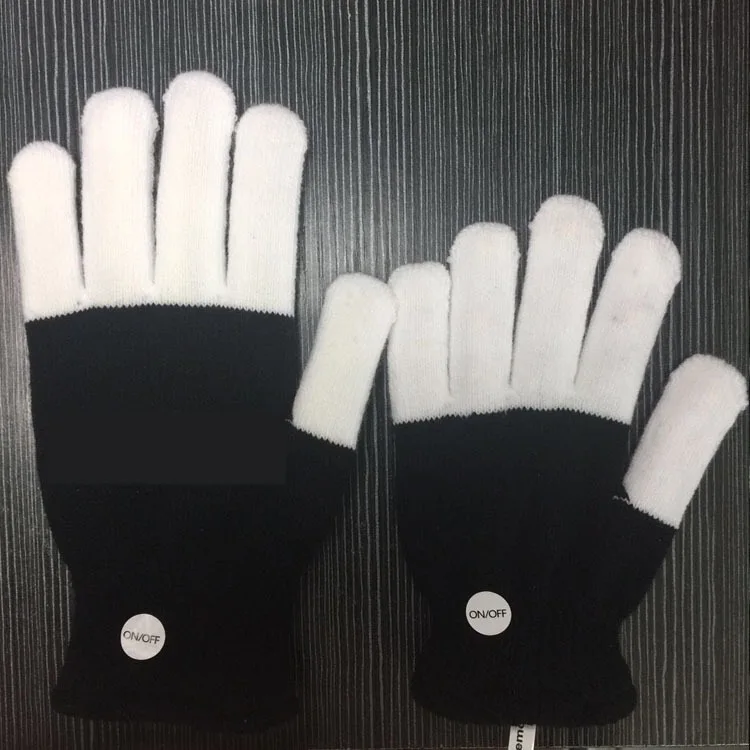 

1000pairs Flashing Fingertip Light LED Kid Gloves Mittens Costumes Rave Party Skating Riding