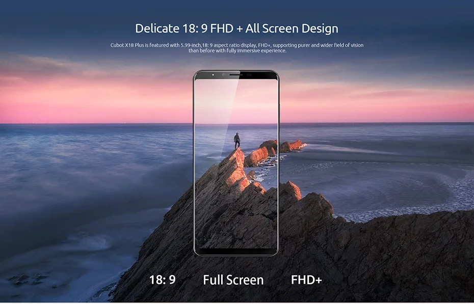 Cubot X18 Plus смартфон с 5 99 дюймовым дисплеем восьмиядерным процессором MT6750T ОЗУ 4 Гб