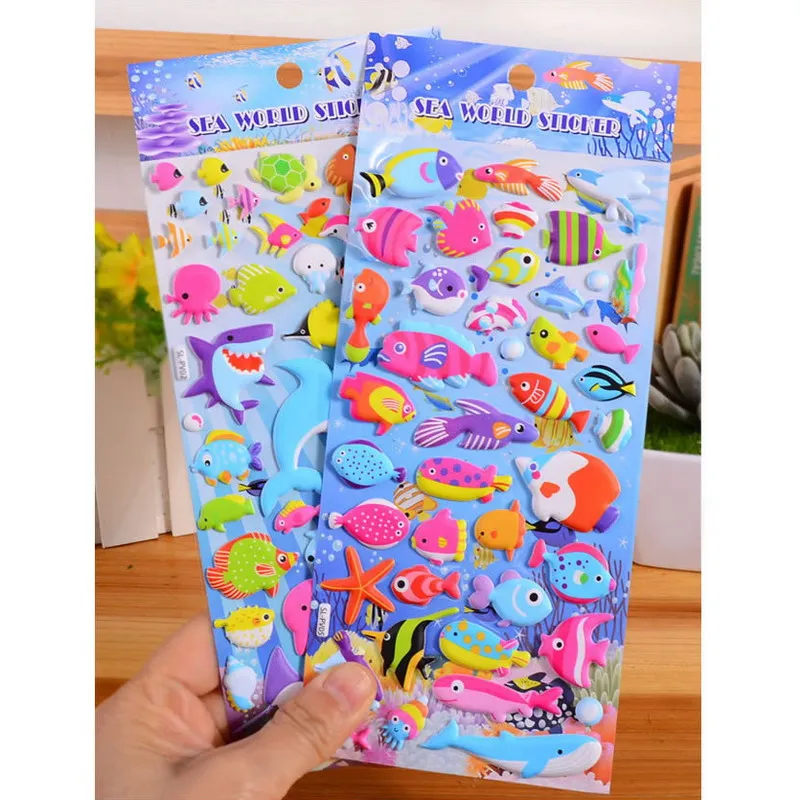 40 50 шт./лист 3D наклейки в виде животных|cute puffy stickers|puffy stickersbubble stickers |