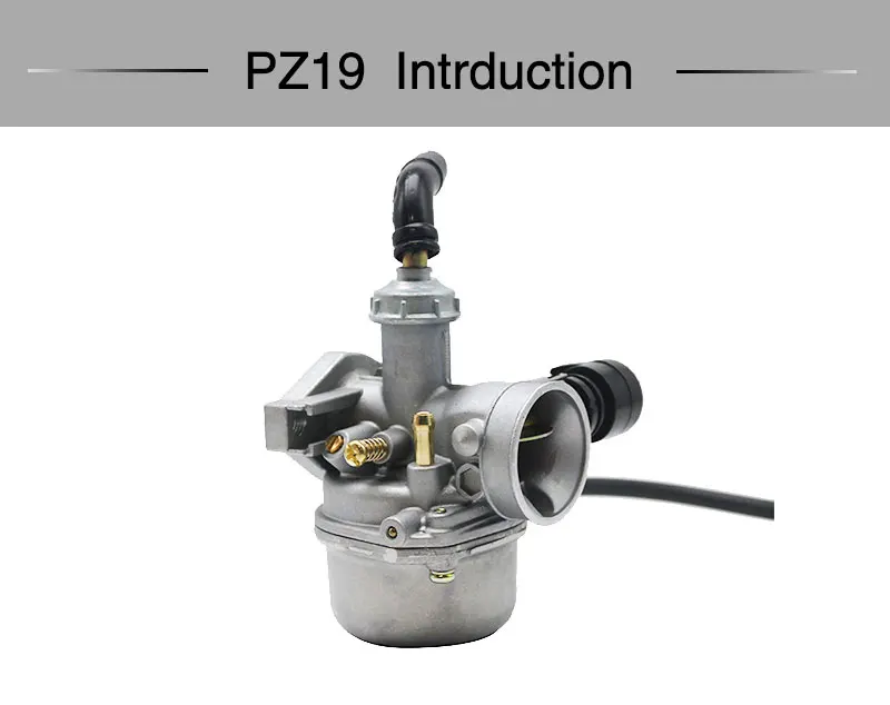 ZSDTRP 19 мм мотоцикла карбюратор Keihin PZ19 для 50 70 90 110cc ATV багги Kart горизонтальный двигатель моторы