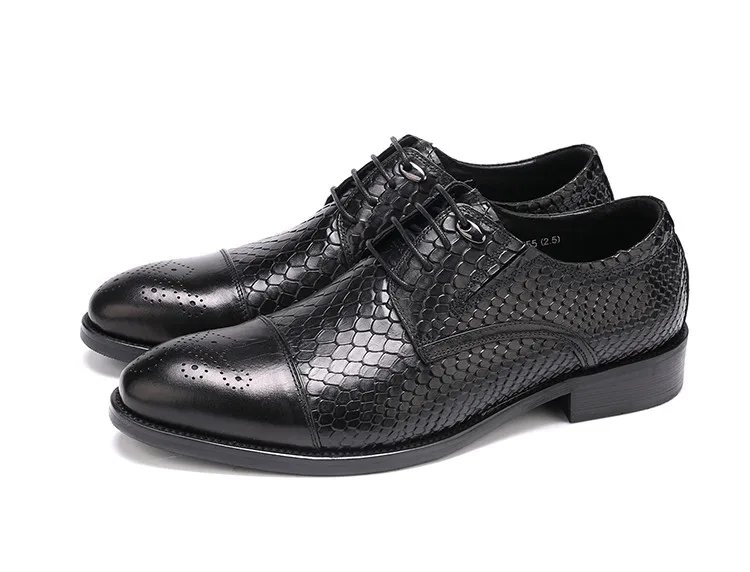 

Crocodile Embossed Business Shoes Men's European Version Banquet Dress Oxford Shoes Trend Casual Men's Shoe Free Shipping