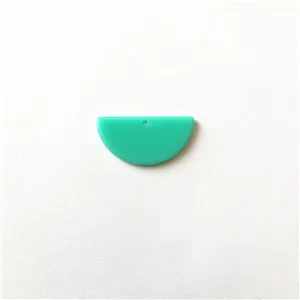 Новое поступление! 30x15mm100pcs/lot акриловые полукруглые подвески для серьги-гвоздики/серьги аксессуары/детали для серег DIY - Цвет: Turquoise