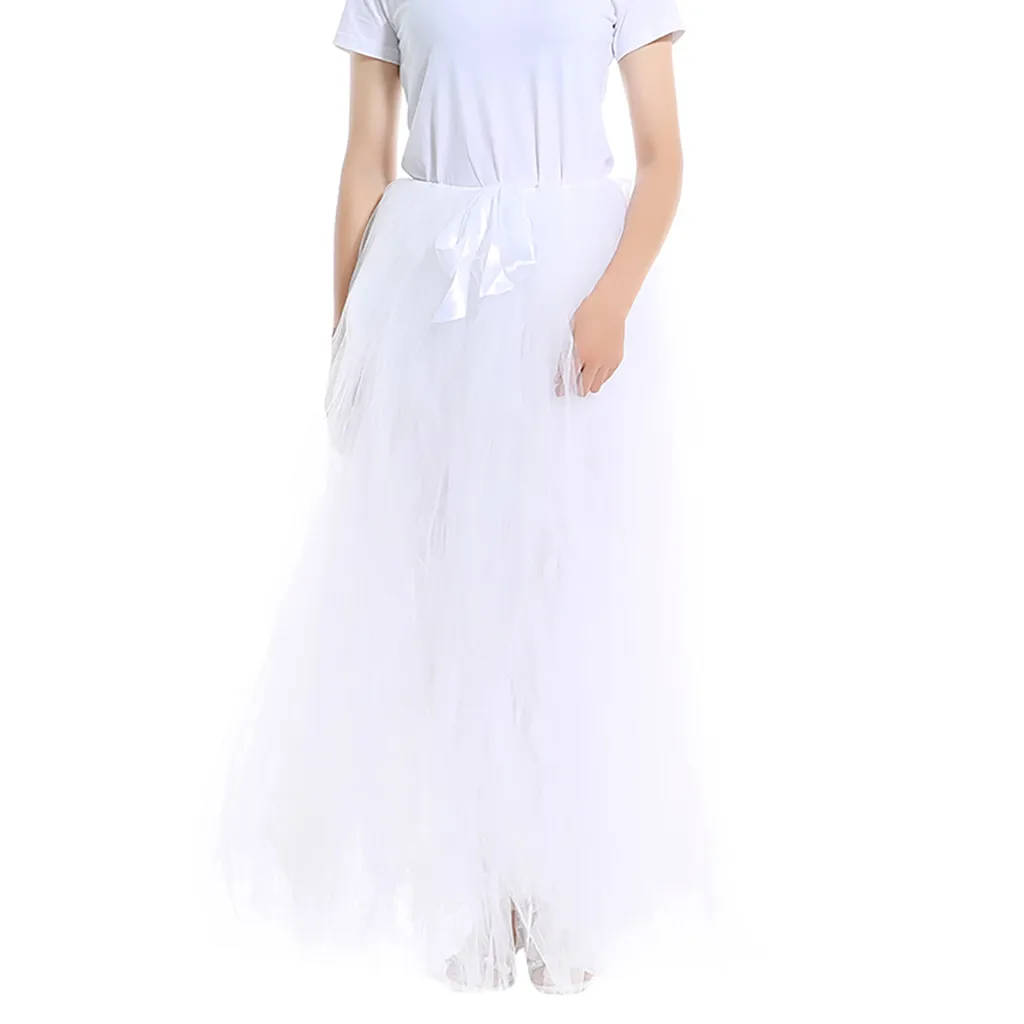 HandmadeFashion Свадебная Тюлевая юбка до пола для девочек пушистая пачка взрослых