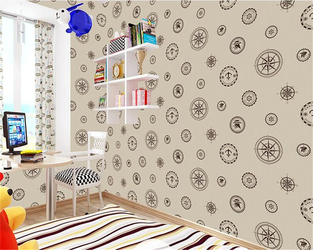 

beibehang behang papel de parede European simple Mediterranean wallpaper bedroom TV background wall children's room non-woven