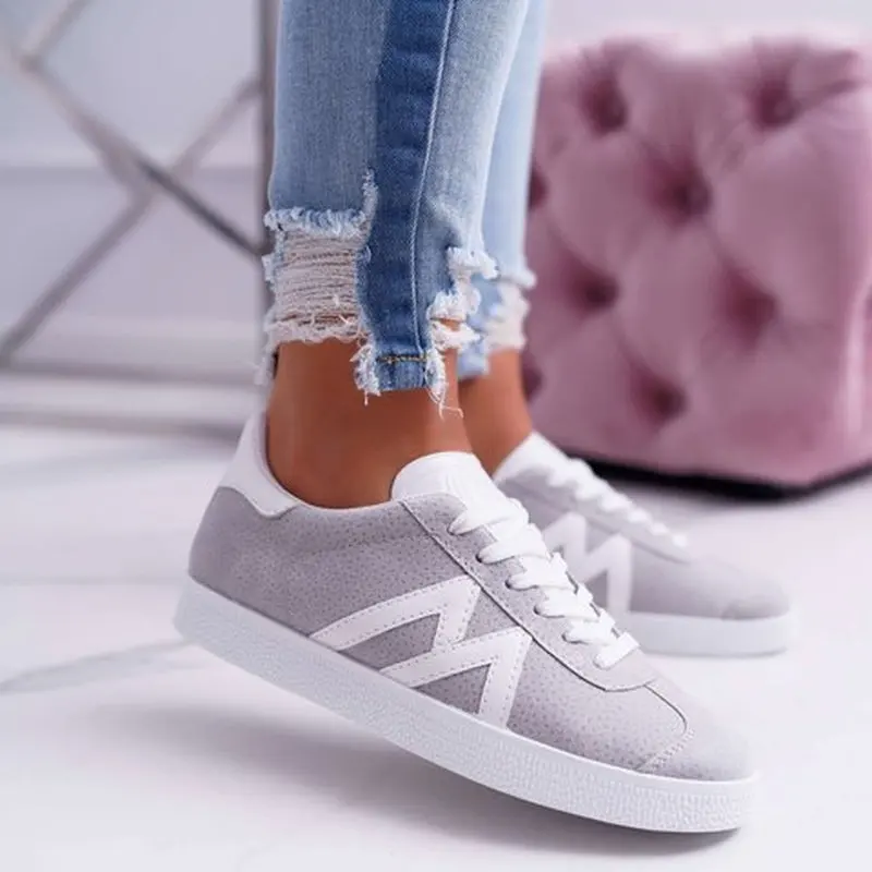 Женская летняя обувь на плоской подошве zapatos mujer повседневная со шнуровкой в