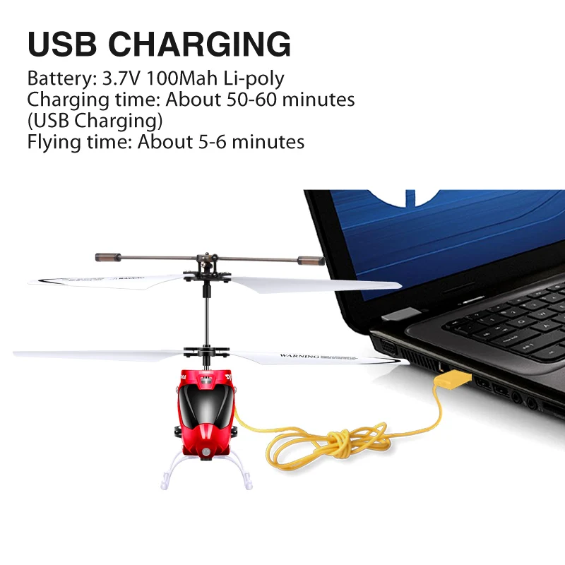 SYMA W25 2CH RC самолет дистанционного управления электрический вертолет крытый мини небьющиеся дети летающие игрушки модель красный