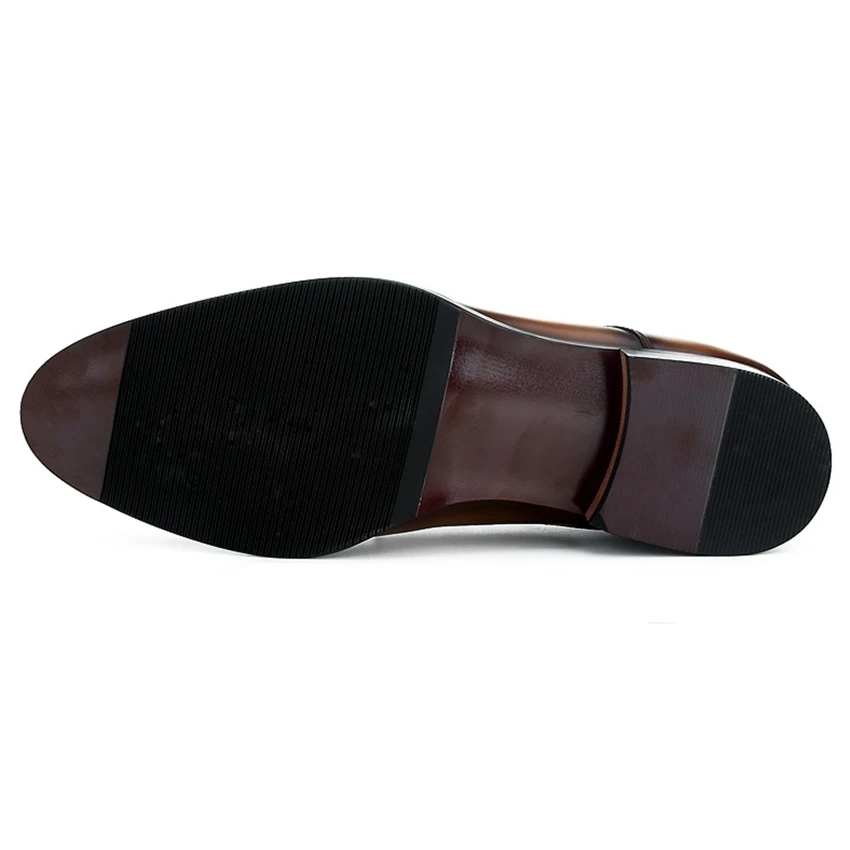 

Italian Genuine Leather Formal Dress Handmade Derby Shoes Pointed Toe Men's Banquet Welted Wedding Laces Oxford Footwear SK124