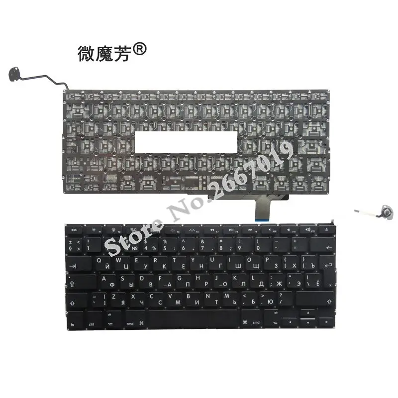 RU черная Новая русская клавиатура для ноутбука Apple A1297 MC024 MC725 MD311 MC311 MC226 MB064 640 |