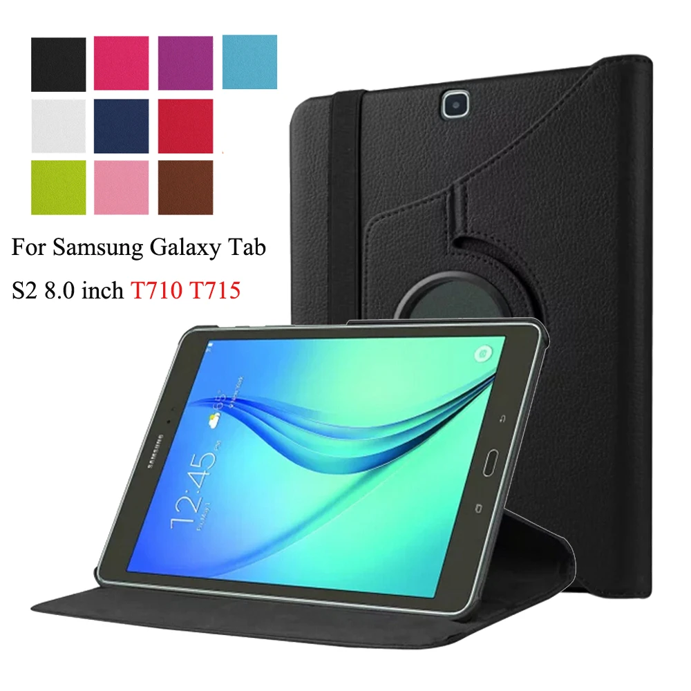 Для Samsung Galaxy Tab S2 8 0 дюймов T710 T713 T715 T719 SM-T710 SM-T715 чехол для планшета 360 Вращающийся