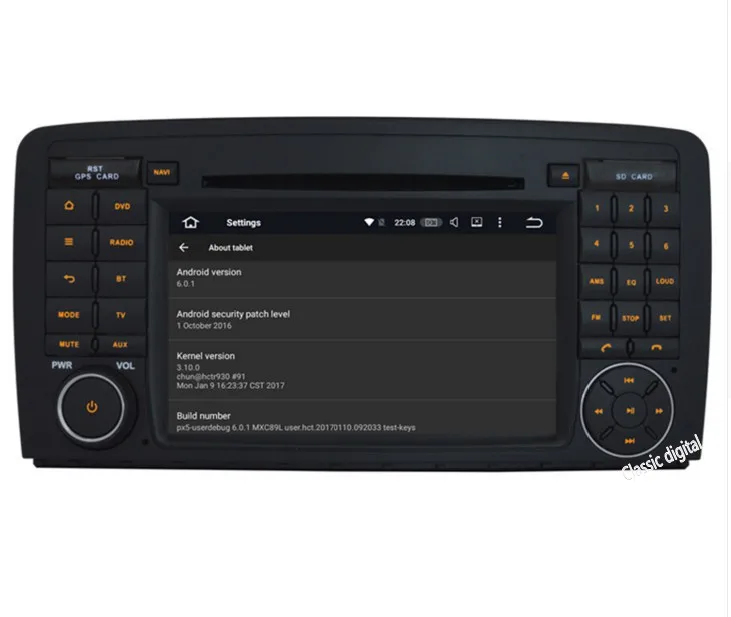Восьмиядерный Android 6.0/7.1 2 ГБ Оперативная память для Mercedes Benz R Class W251 R280 R300 r320 R350 R500 car