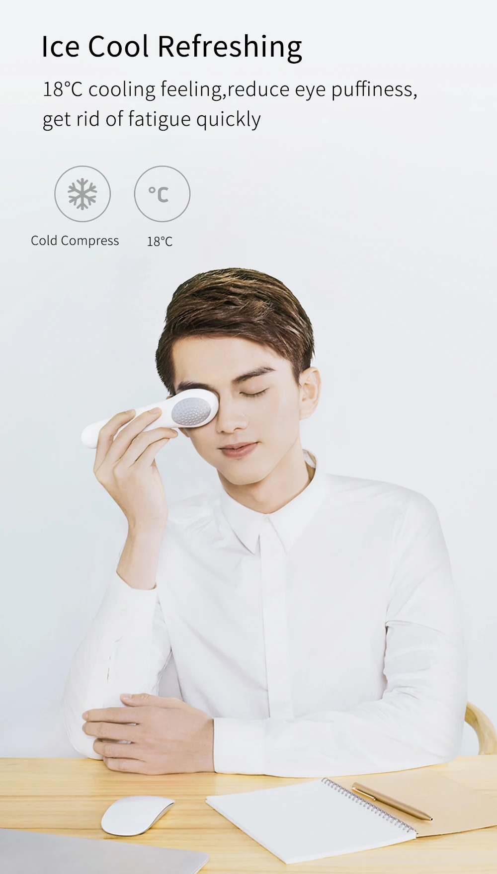 Xiaomi Mijia LF холодный теплый массажер для глаз автоматический умный датчик температуры контроль автоматический датчик USB порт глаза расслабляет жизнь
