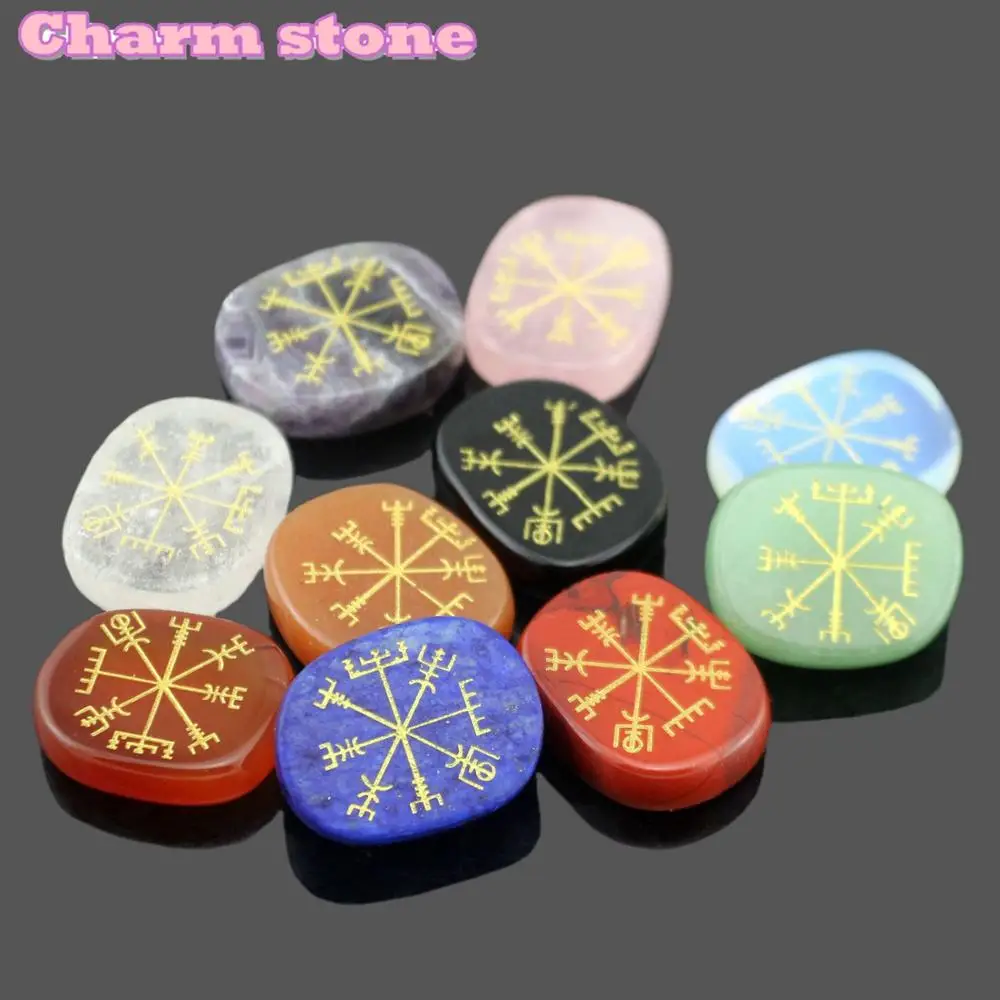 Овальная форма натуральный кристалл резьба шаблоны вегвизир отметка