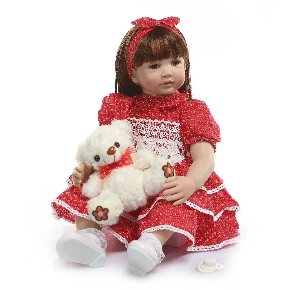 

Reborn Малыш кукла принцесса для девочек игрушки 24 "60 см винил силиконовый reborn baby кукла детский подарок bebes reborn bonecas brinquedos