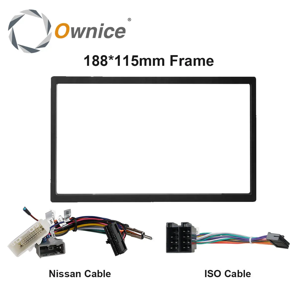 Автомобильная рама Ownice для аудиосистемы DVD 115x188 мм кабель nissan Toyota универсальный