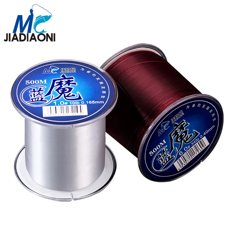JIADIAONI 500 м нейлоновая рыболовная леска супер сильная японская Карп рыболовные
