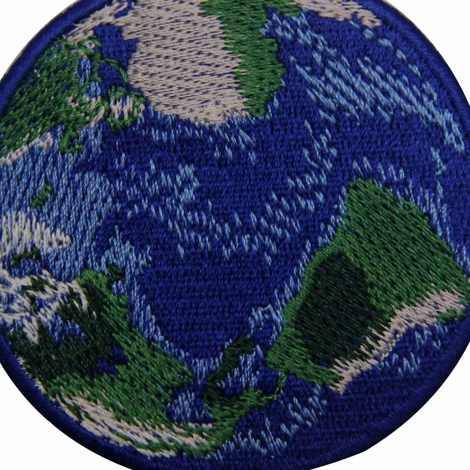 Аппликация Embird нашивки для джинсов Blue Earth DIY 3D как на картинке|applique patch|patches for jeansiron