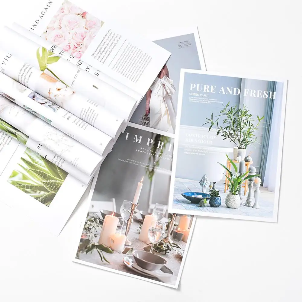 Vogue English журнал альбом для рисования DIY Фотография украшение фотостудии