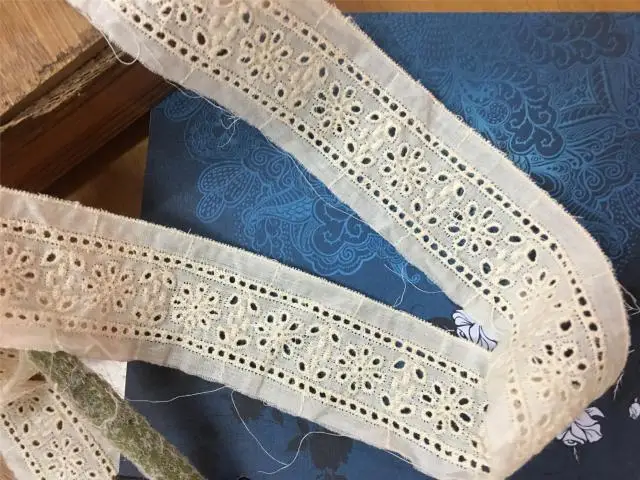DIY ручной работы стеганая хлопчатобумажная ткань кружевное бежевое кружево с