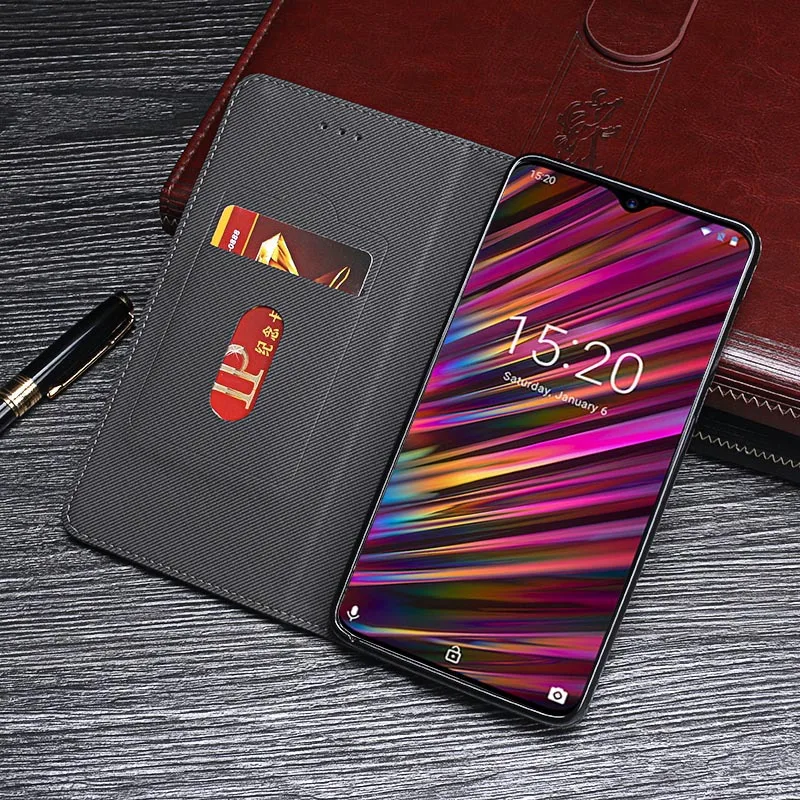 Винтажный Ретро Кожаный чехол для UMIDIGI S3 Pro Роскошный кожаный флип из