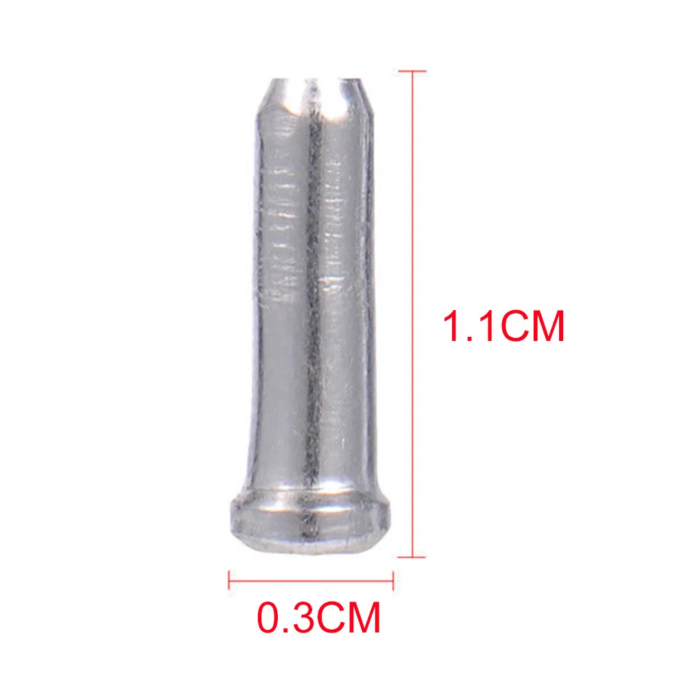 20/50PC Bicycle Brake Wire Aluminum Alloy Bike Shifter Inner Cable Tips Wire End Protection Cover Cap Crimps Cycling Accessories