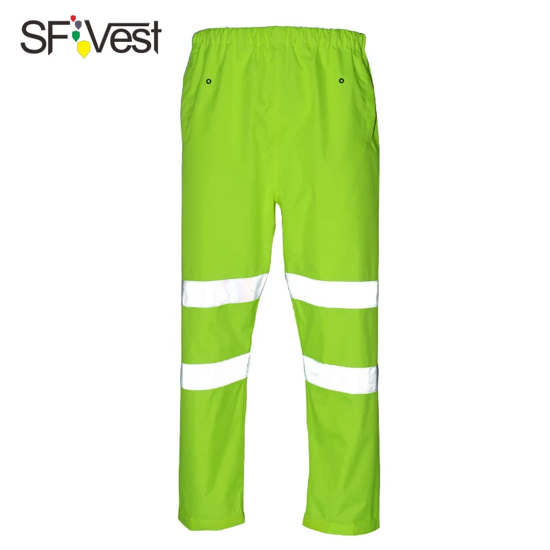 Плащ-дождевик HI VIS мужской светоотражающие штаны с высокой видимостью рабочие